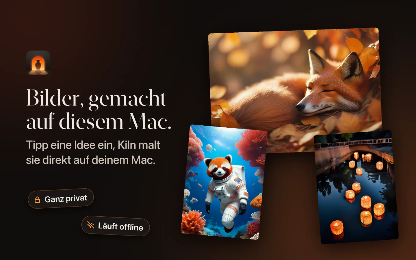 Kiln auf dem Mac: Bilder, die auf diesem Mac entstanden sind
