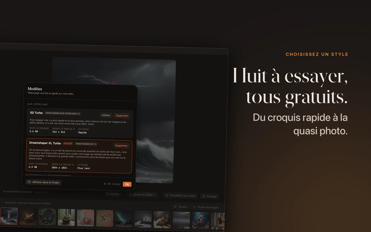La bibliothèque de modèles de Kiln sur Mac