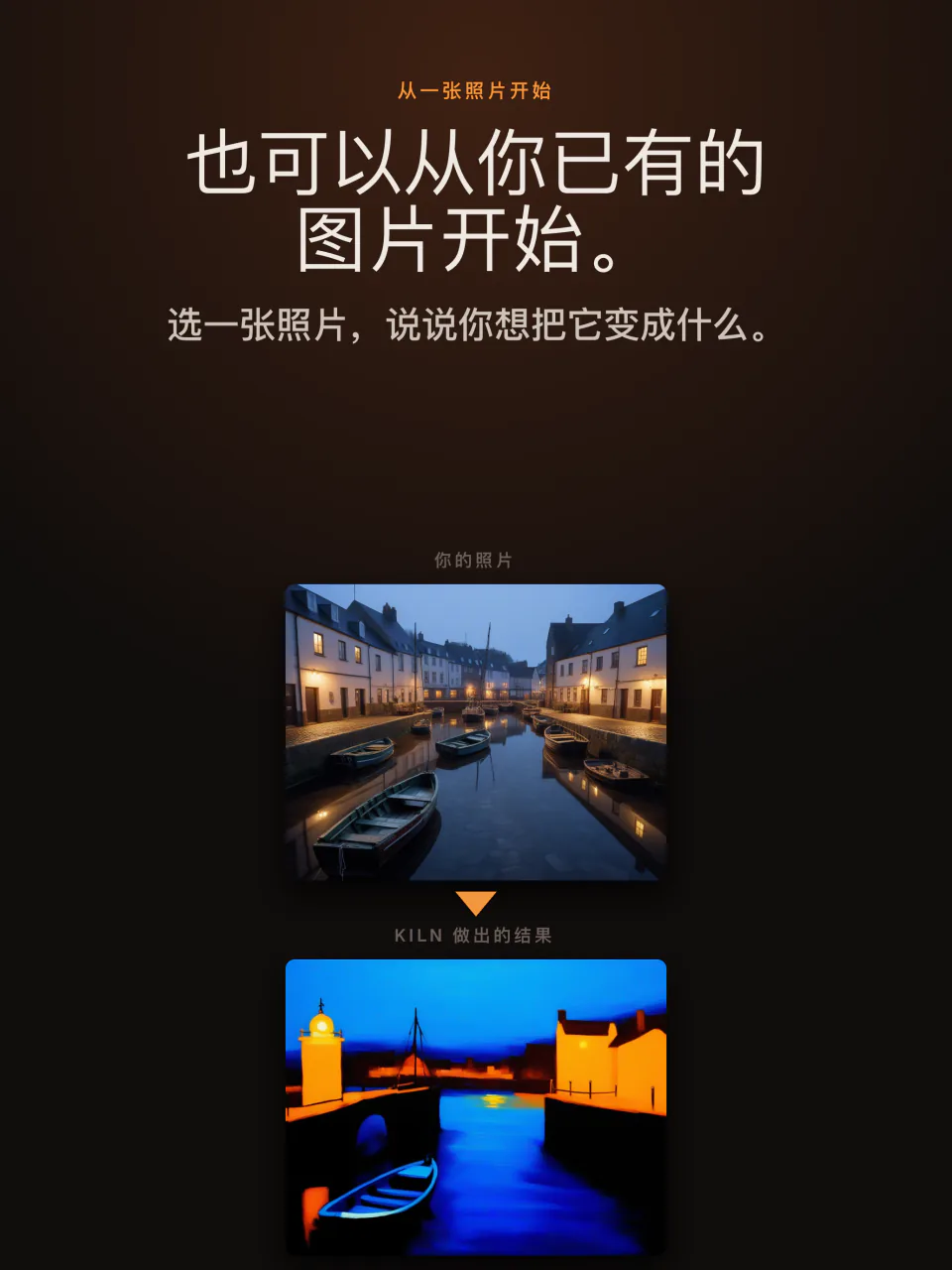 iPad 上的 Kiln：从自己的照片开始，把它变成一张新图片